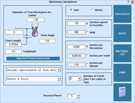 cnc machining calculations|milling speed and feed calculator.